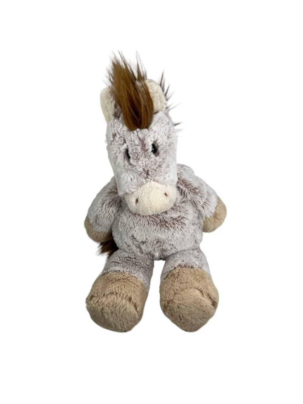 Mary Meyer Plush Horse Marshmallow Zoo Stuffed Animal Pony Floppy Toy Gray Brown